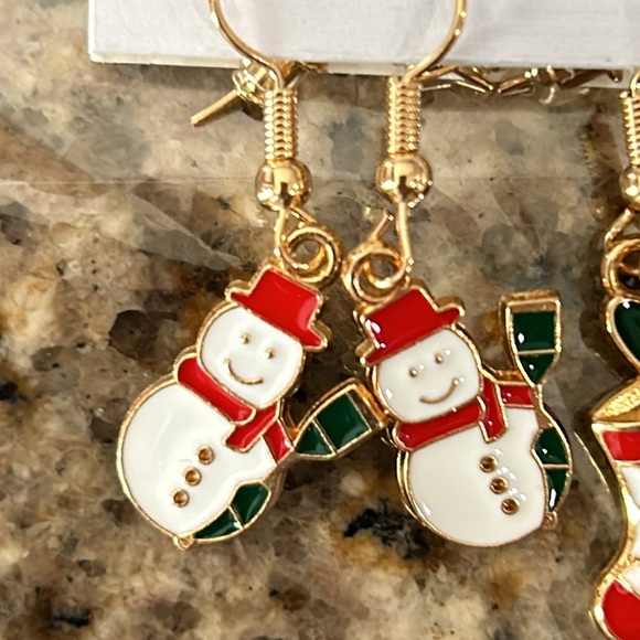 Winter Holiday Earrings - 5 Pairs 🎄 - Picture 2 of 4